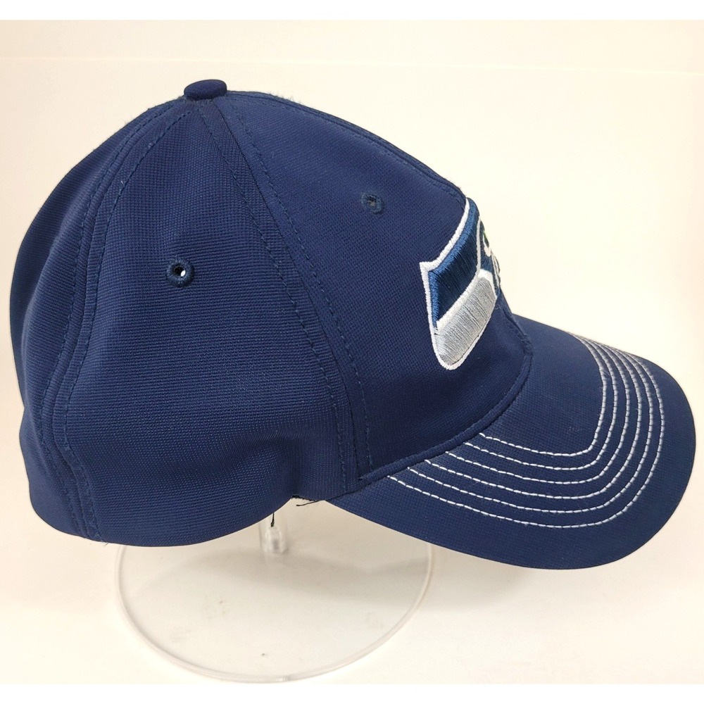 Seattle Seahawks NFL Hat Cap '47 Brand Forty Seven Blue Stretch Fit One Size - Picture 4 of 10